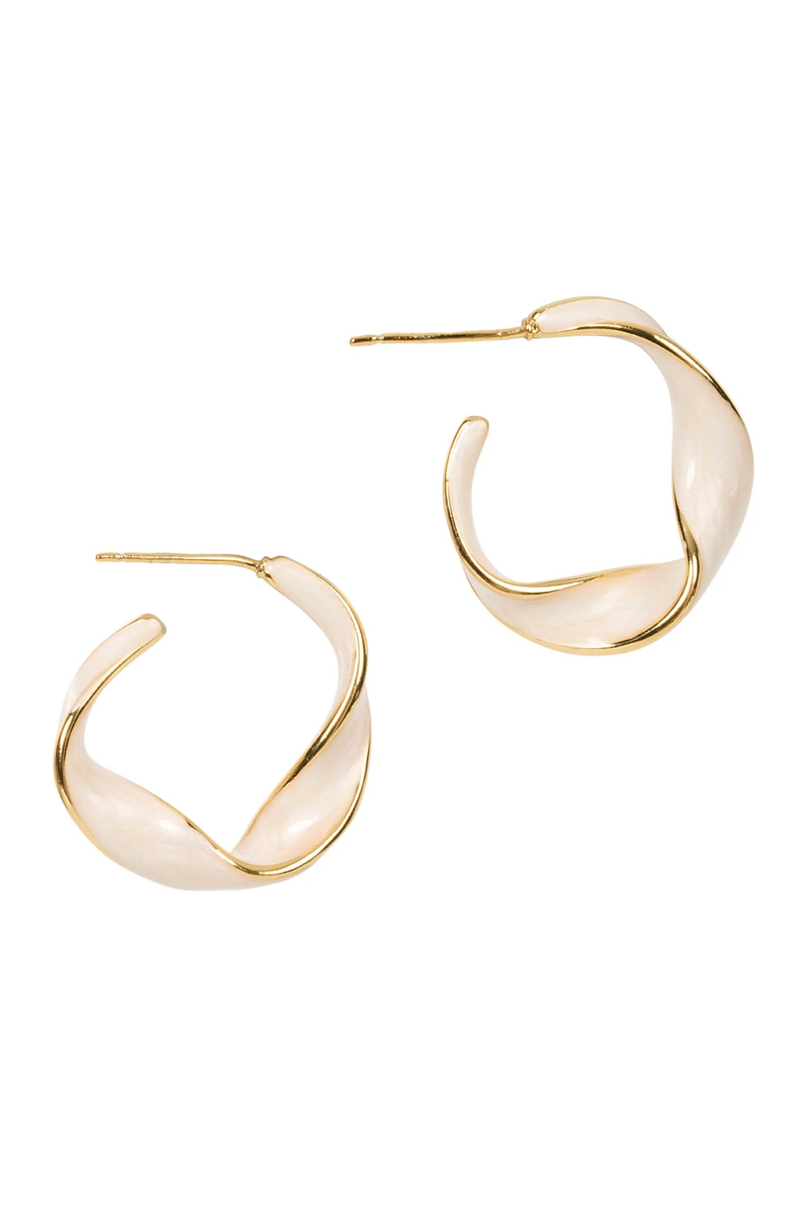 Eb & Ive Mira Earring - Twisted White