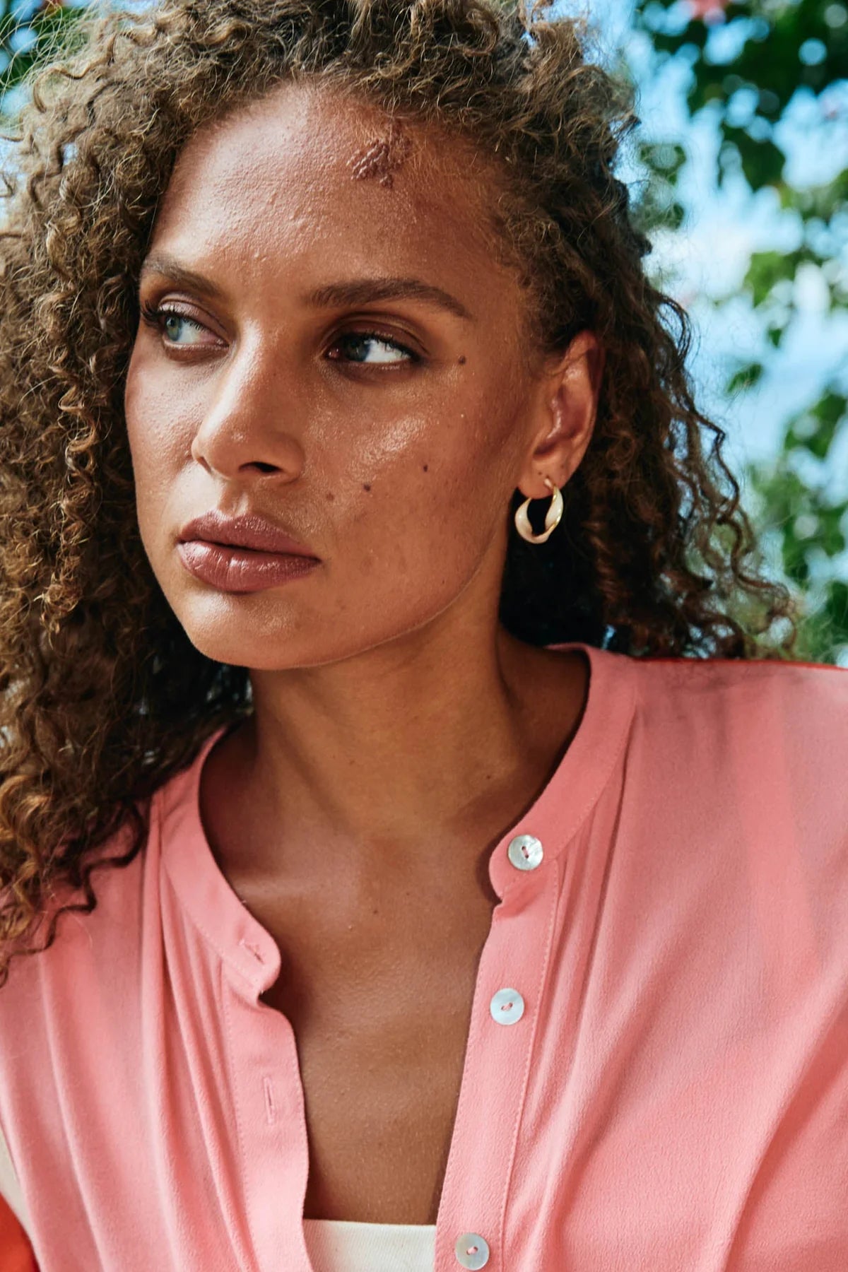 Collection of Eb & Ive Mira Earring - Twisted White in a gallery layout