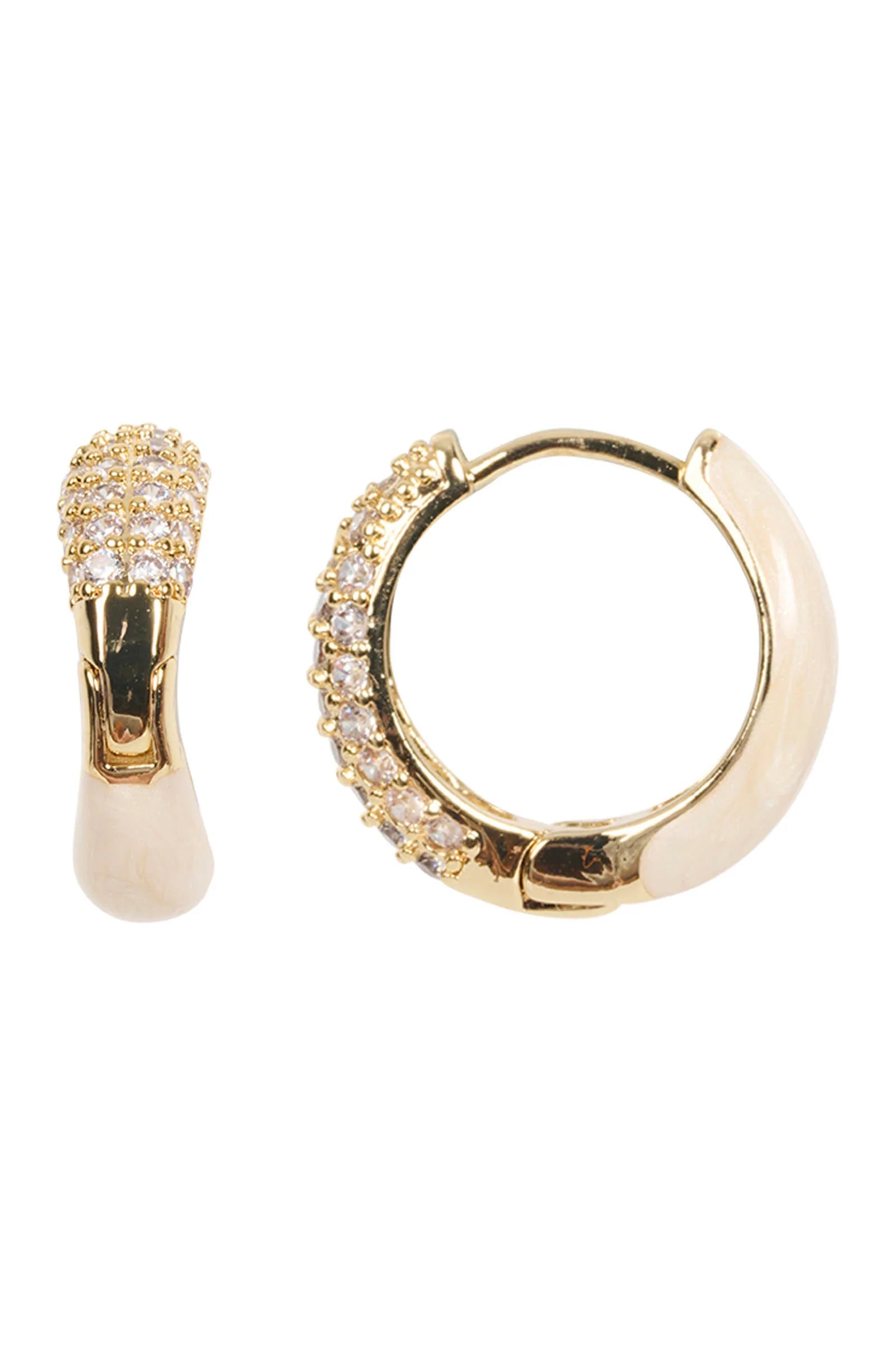 Eb & Ive Mira Hoop Earring - Diamante Mix