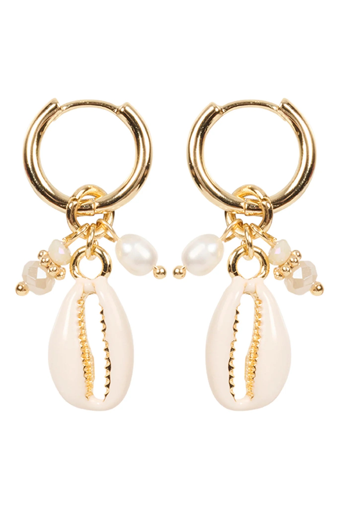 Haven Montego Cowrie Earring - Bisque