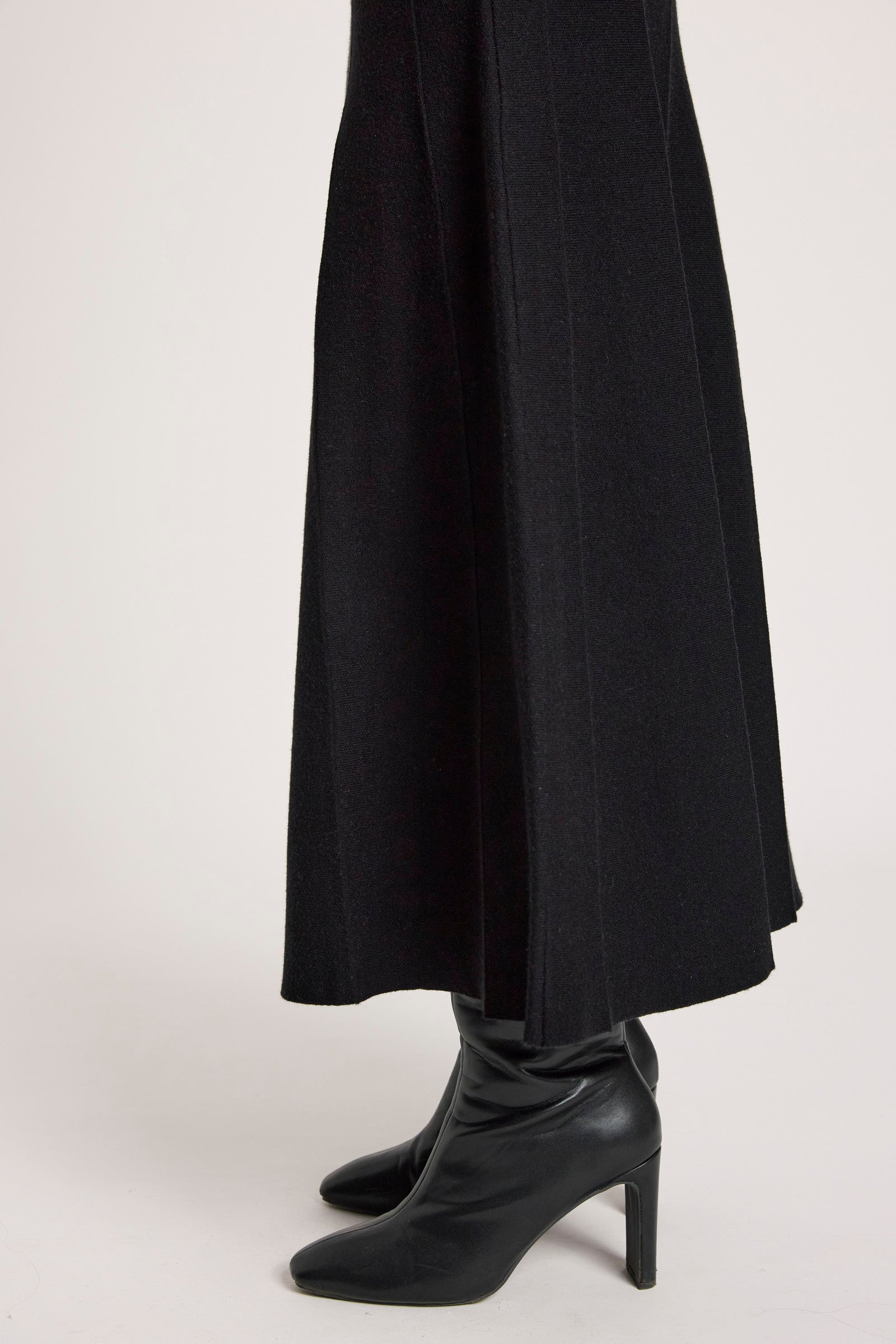 Image of Women wearing Eb & Ive Black skirt black shoes on a white background