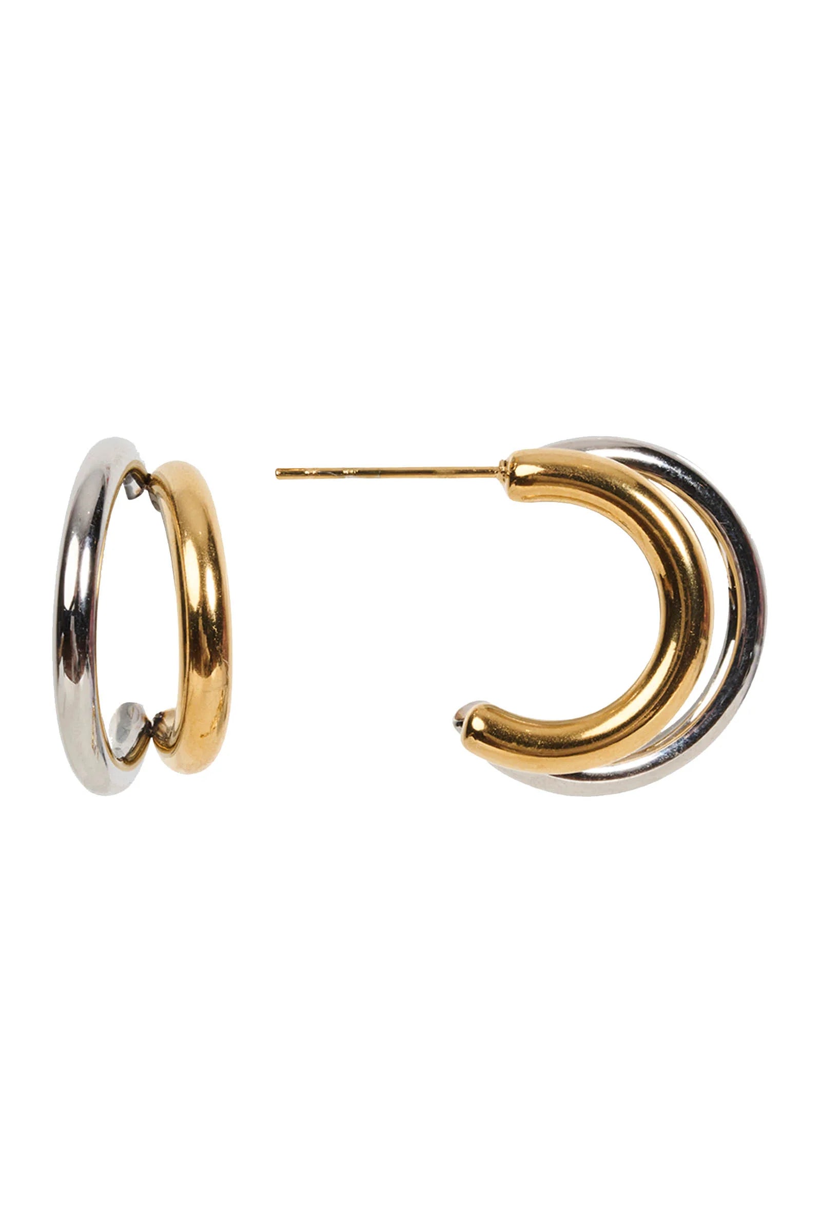 Eb & Ive Francia Mix Earring - Half Moon Mix