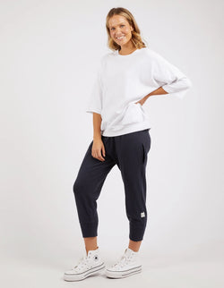 Collection of Elm Fundamental Mazie Sweat - White in a gallery layout