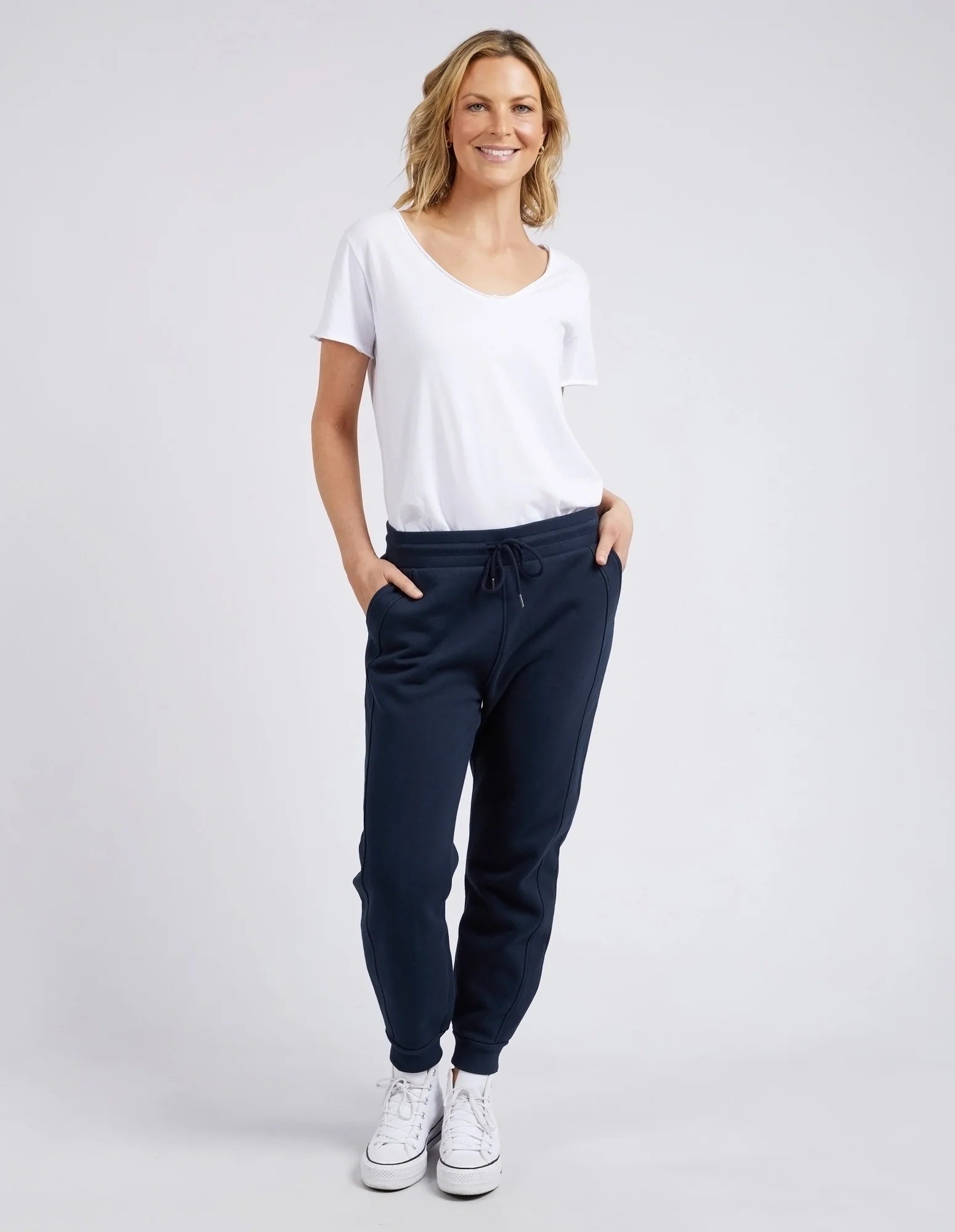 Collection of Elm Kirby Track Pant - Navy in a gallery layout
