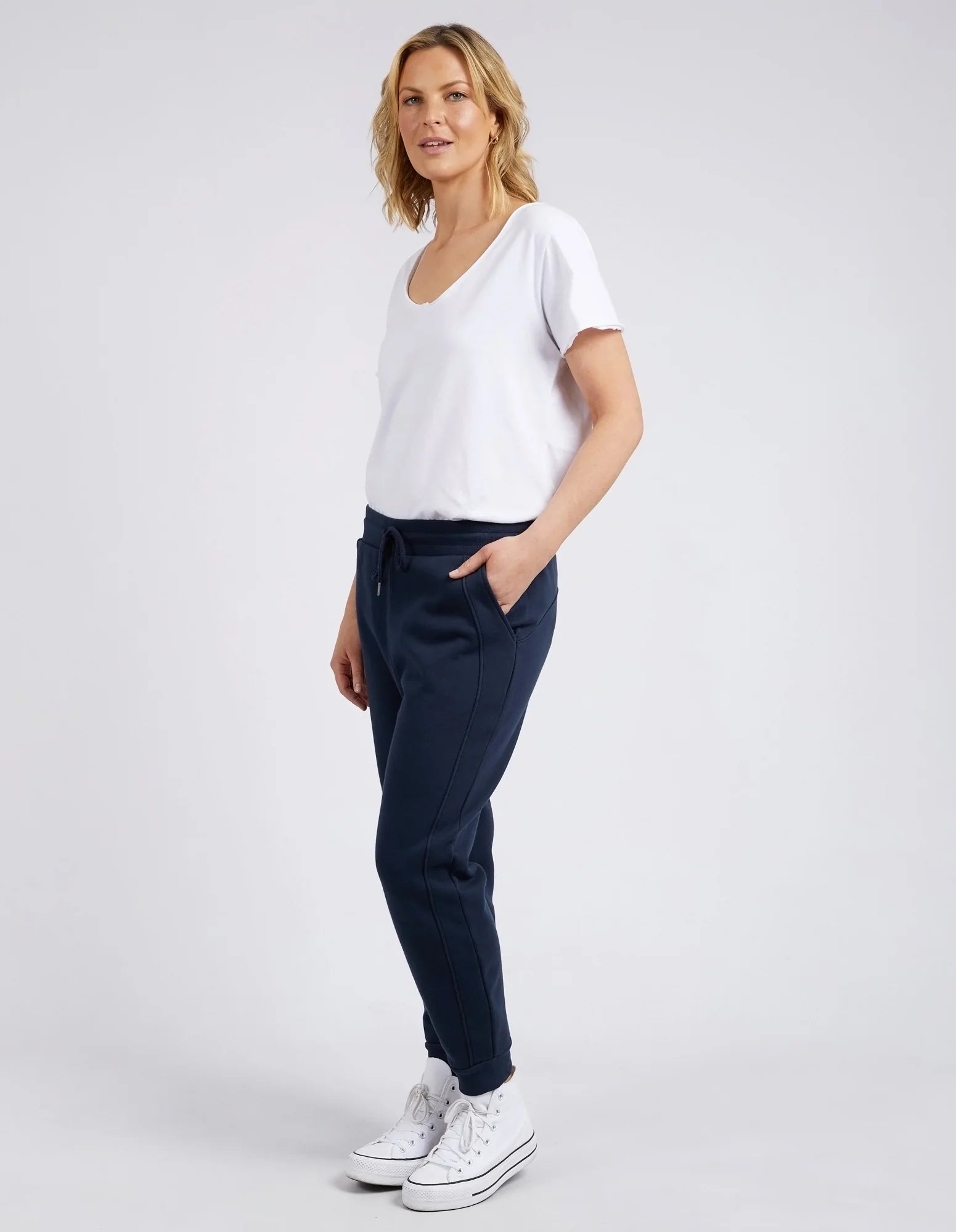 Collection of Elm Kirby Track Pant - Navy in a gallery layout