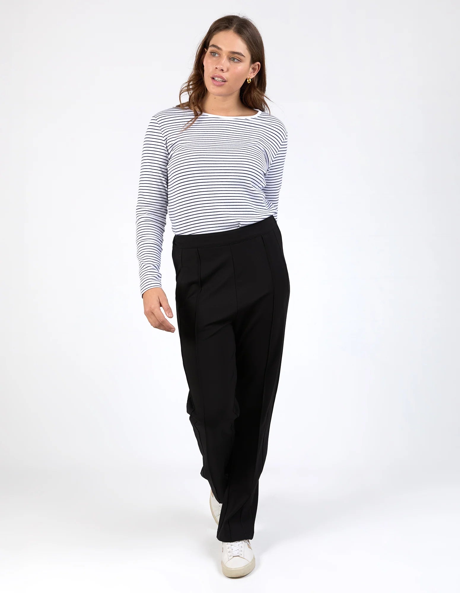 Collection of Elm Ponte Pant - Black in a gallery layout