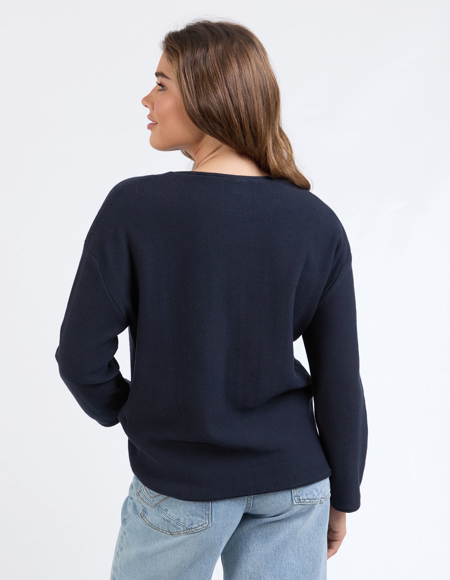 Collection of Elm Marley Knit - Dark Sapphire in a gallery layout