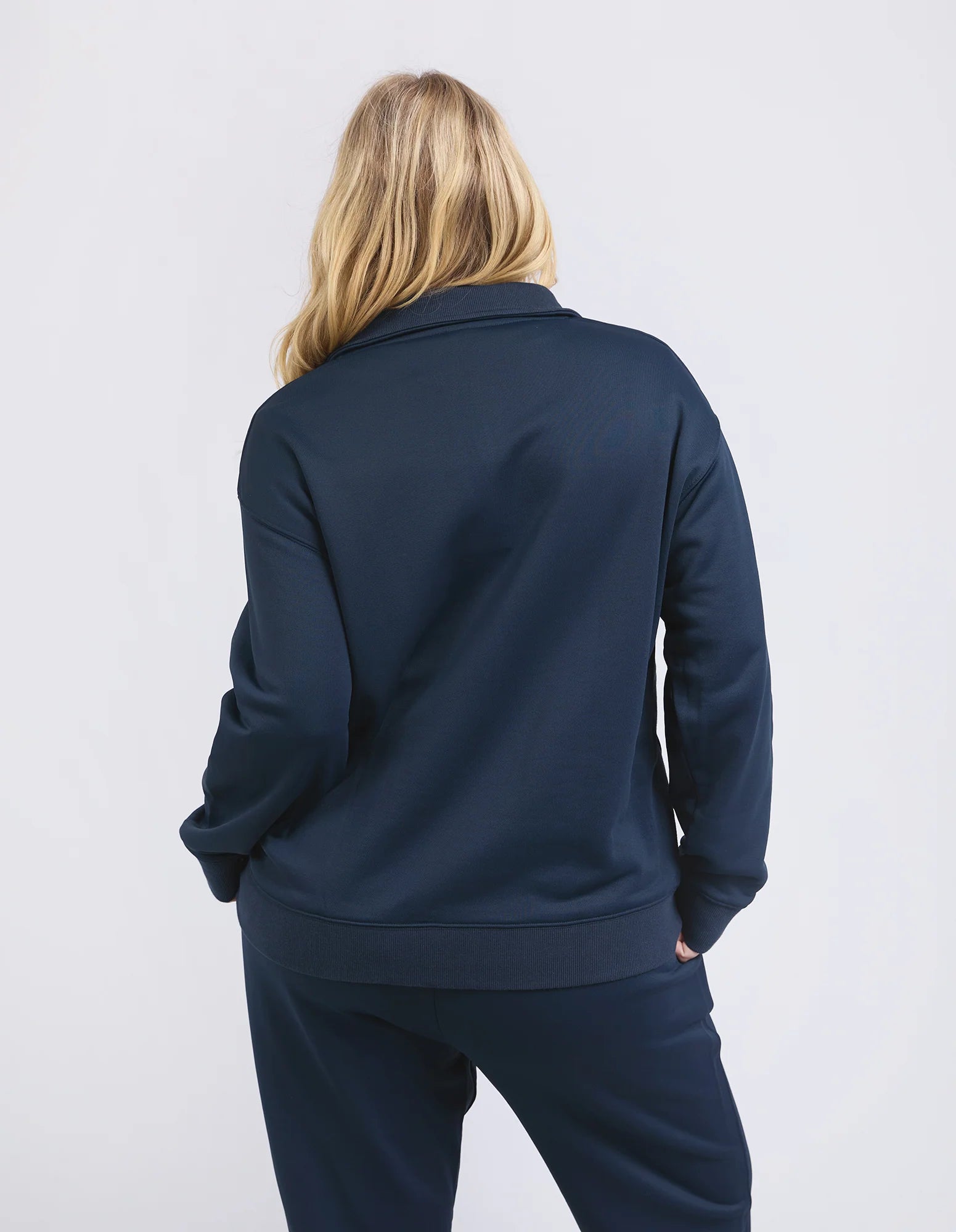 Collection of Elm Tatum Half Zip Fleece - Navy in a gallery layout