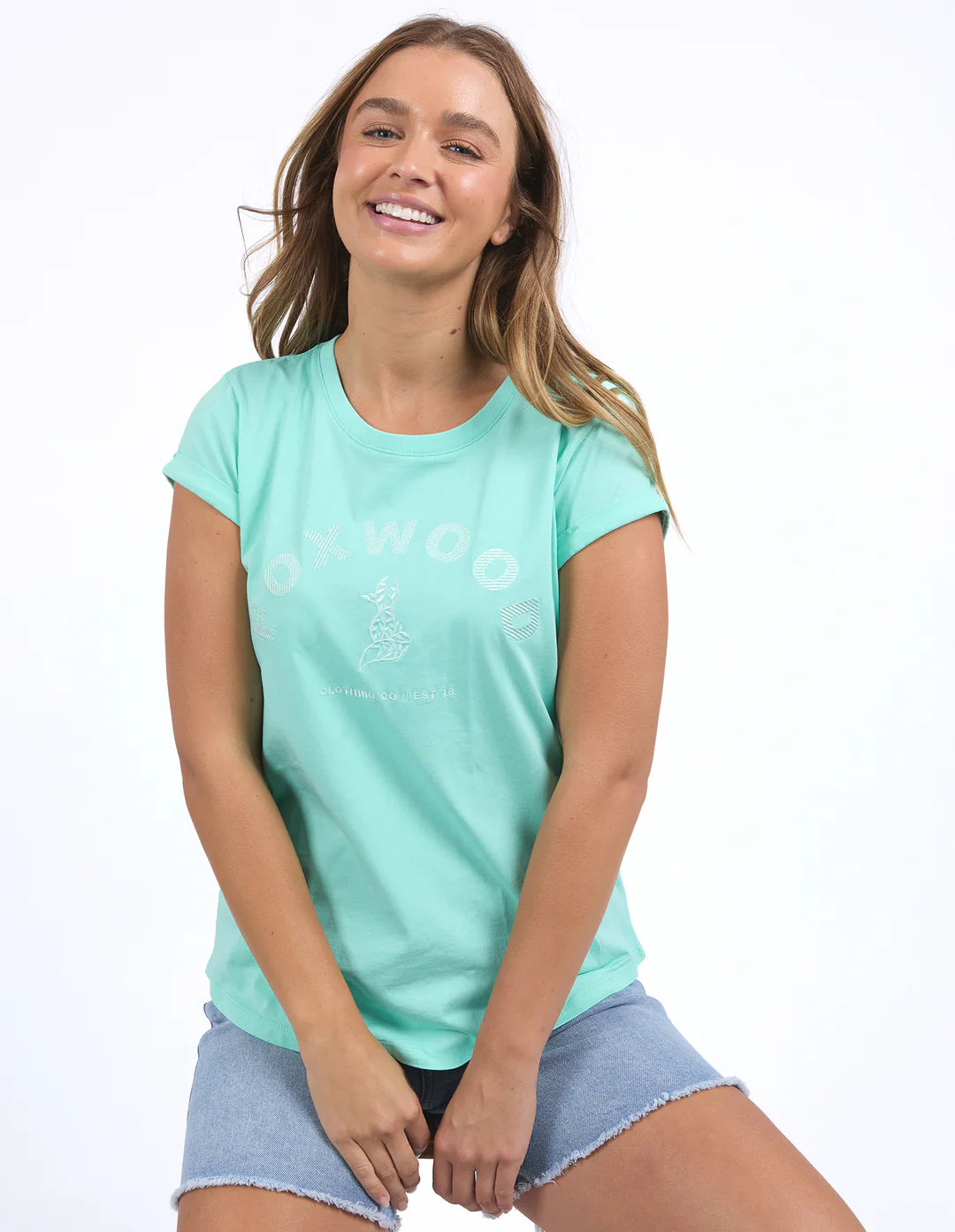 Foxwood Effortless Tee - Neon Mint