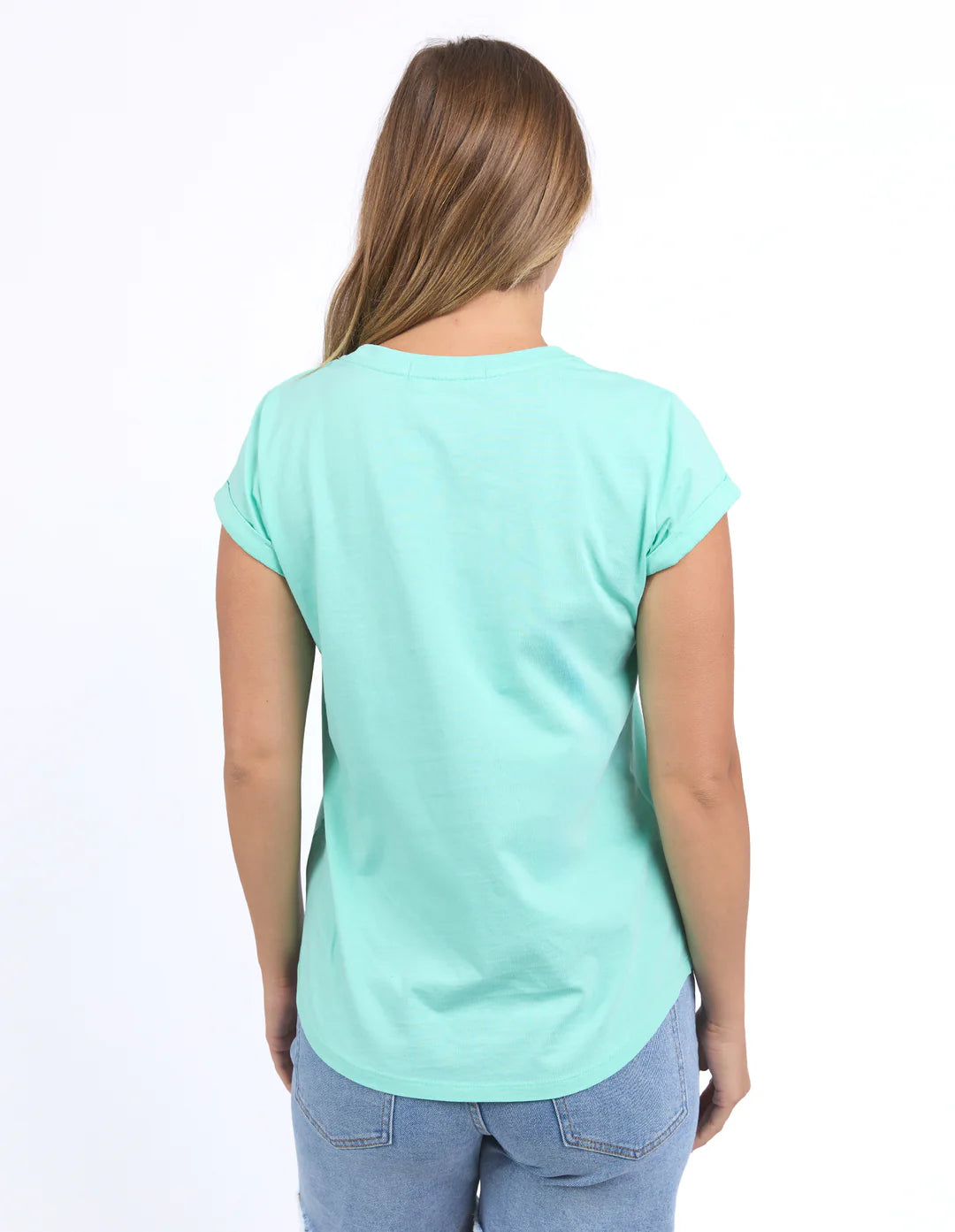 Collection of Foxwood Effortless Tee - Neon Mint in a gallery layout