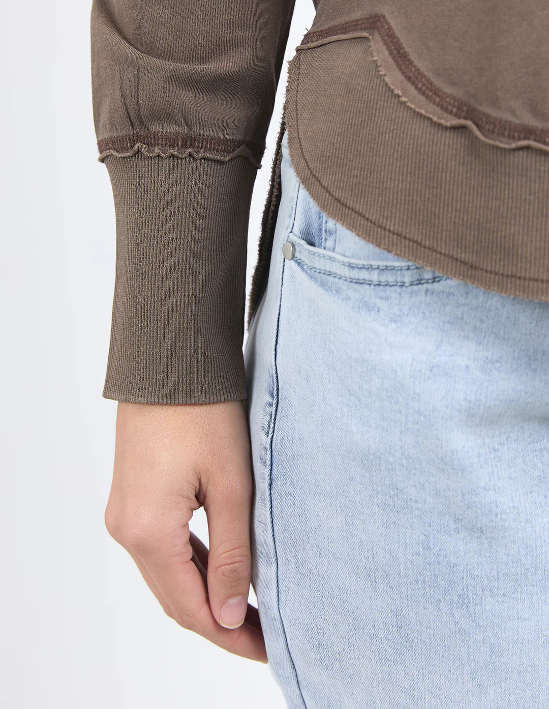 Collection of Foxwood Farrah Long Sleeve - Coffee Quartz in a gallery layout