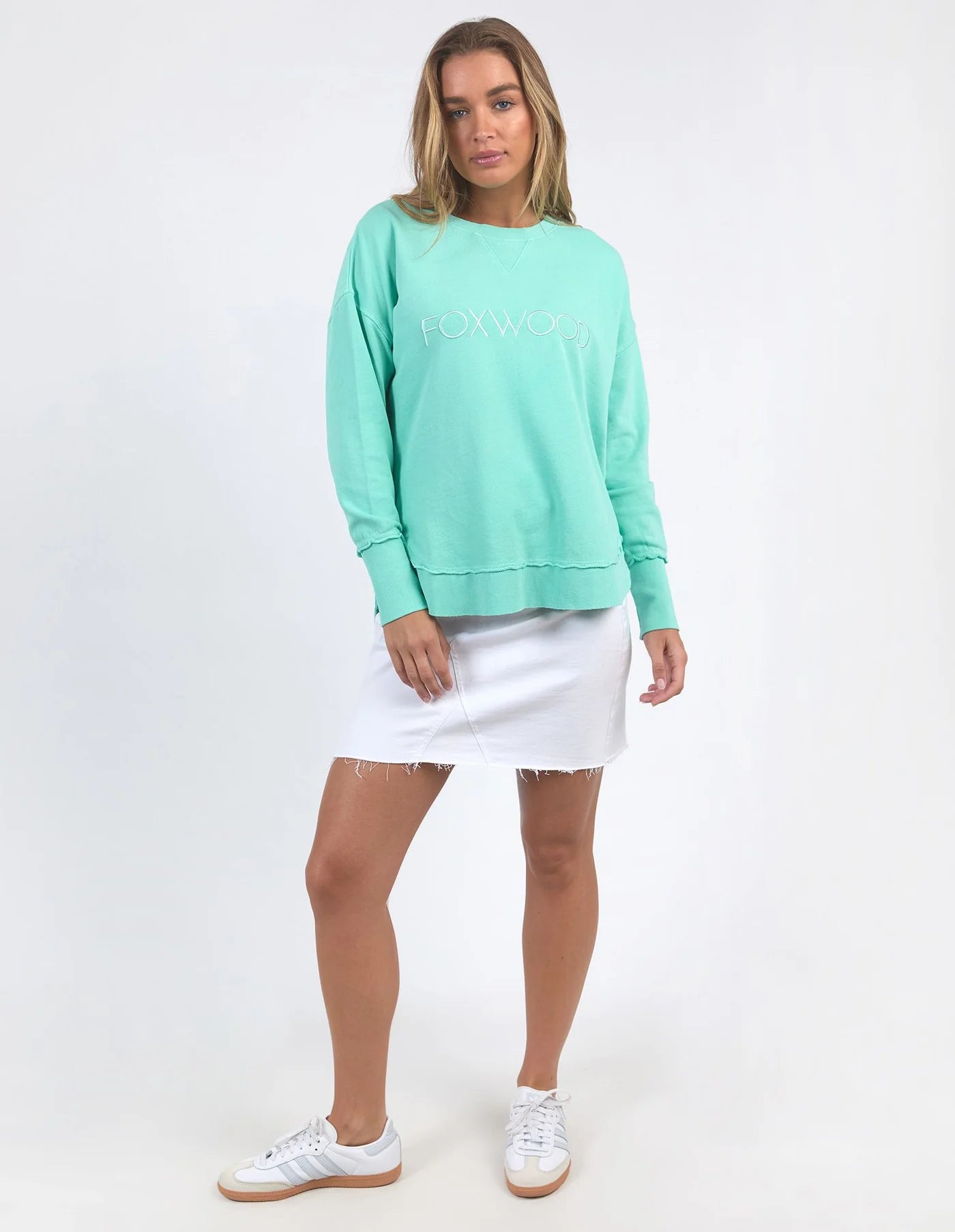 Foxwood Simplified Crew - Neon Mint