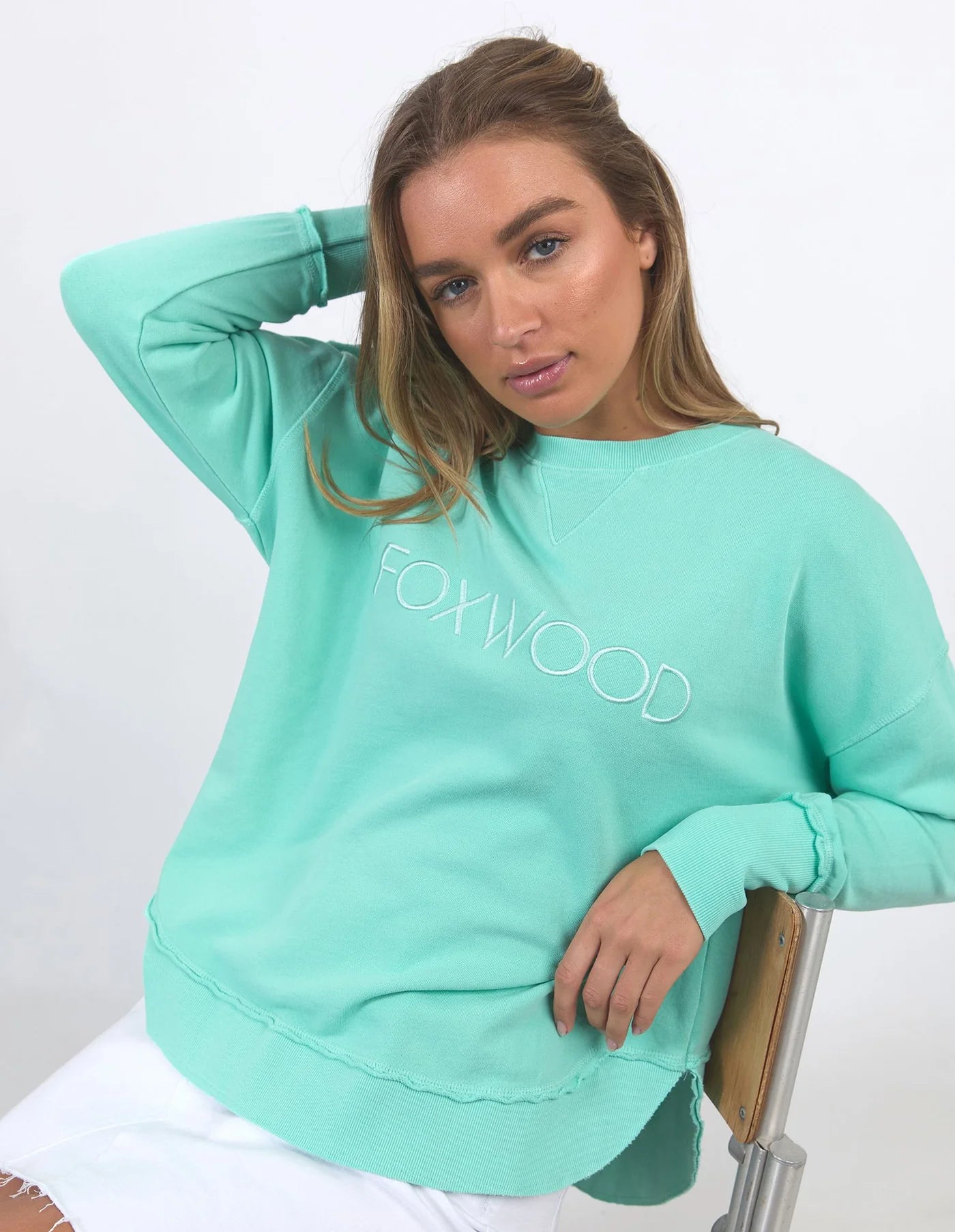 Foxwood Simplified Crew - Neon Mint