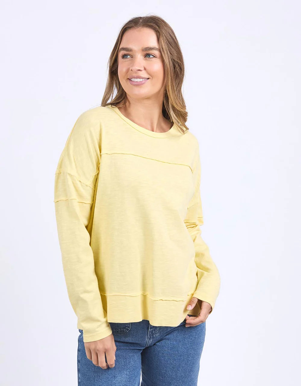 Foxwood Jayne Throw On Top- Lemon