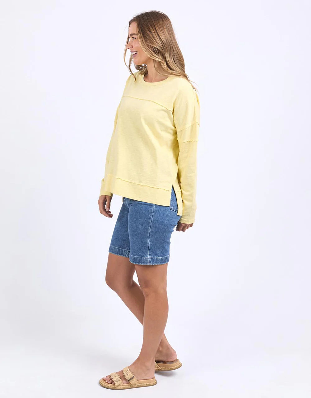 Foxwood Jayne Throw On Top- Lemon