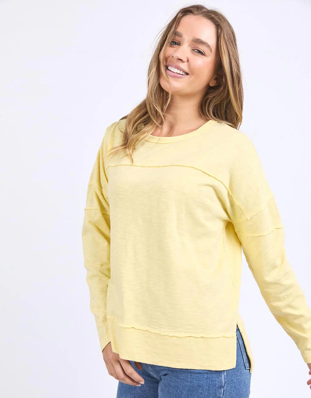 Foxwood Jayne Throw On Top- Lemon