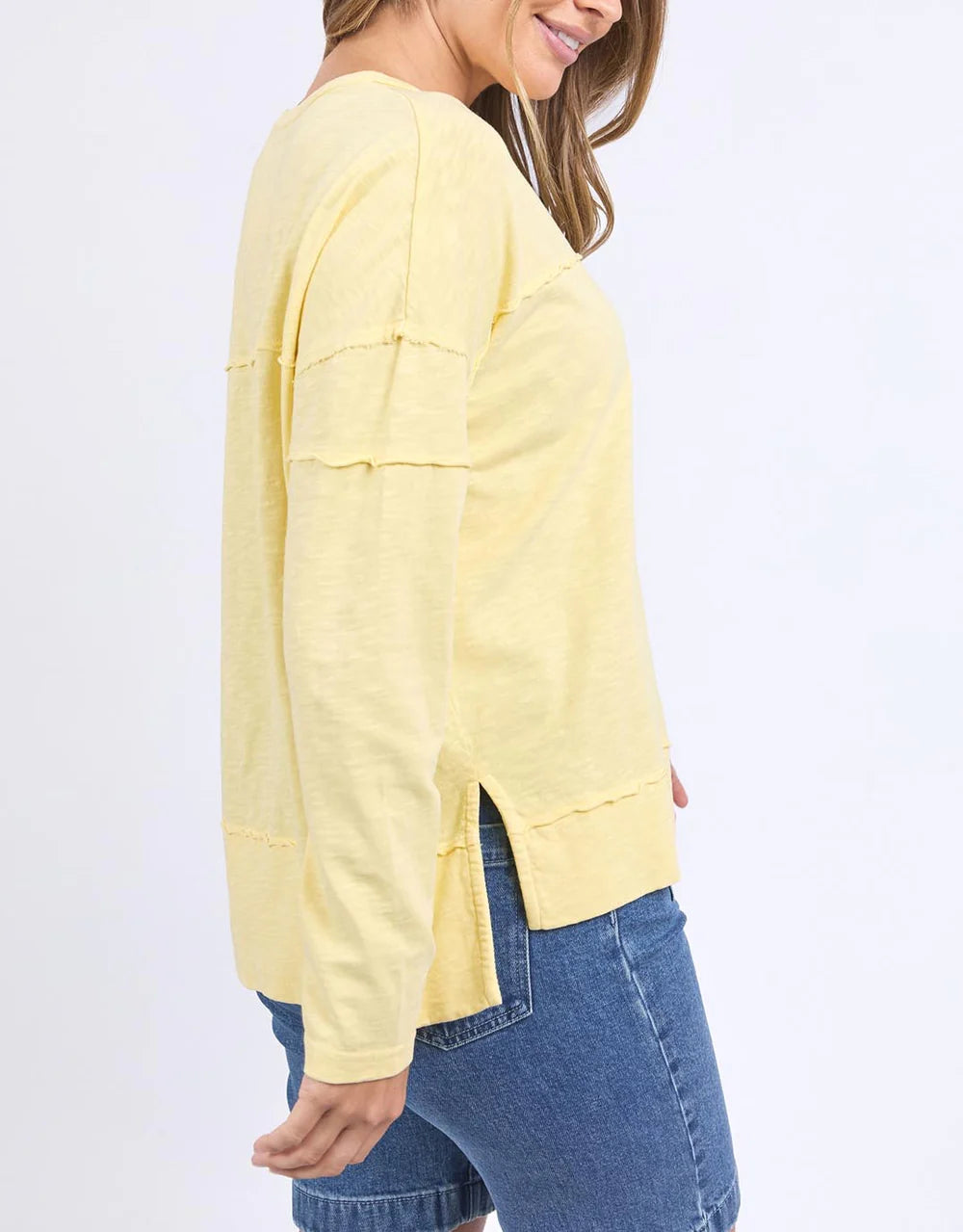 Foxwood Jayne Throw On Top- Lemon