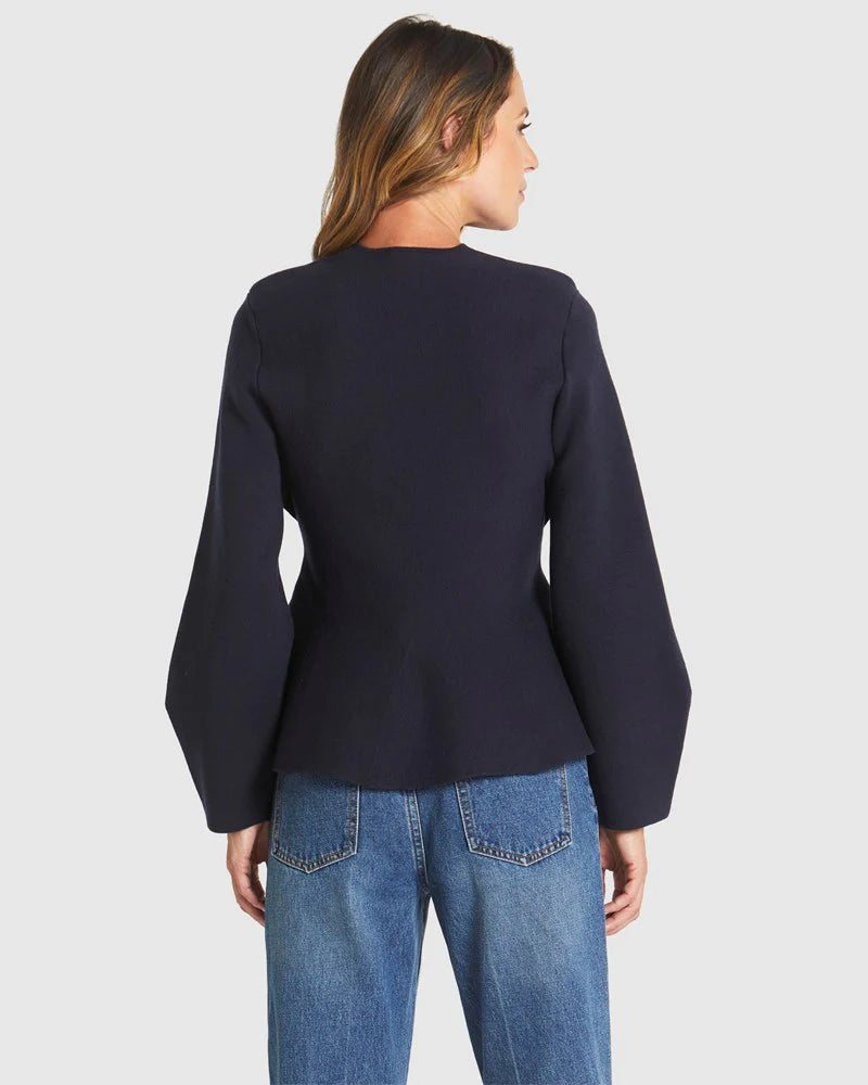 Fate and Becker Tiny Dancer Wrap Cardi - Navy