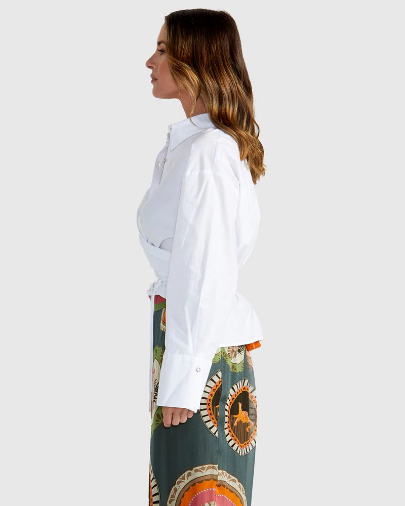 Fate and Becker Wildfire Wrap Shirt - White