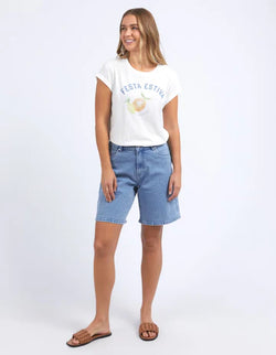 Collection of Foxwood Italian Summer Tee - White in a gallery layout