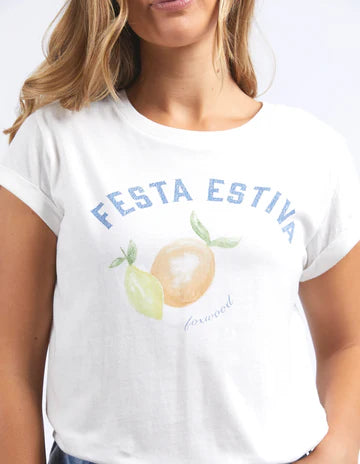 Foxwood Italian Summer Tee - White