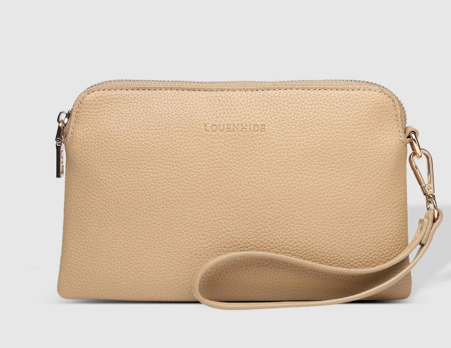 Collection of Louenhide Poppy Clutch - Biscuit in a gallery layout