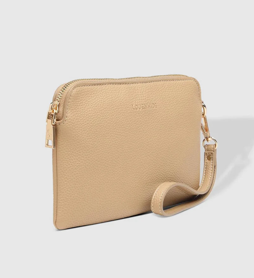 Collection of Louenhide Poppy Clutch - Biscuit in a gallery layout