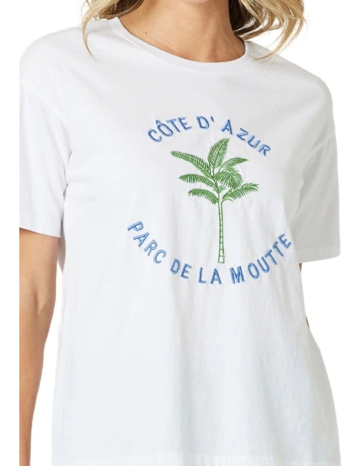 Collection of Gordon Smith Cote D Azur Tee - White in a gallery layout