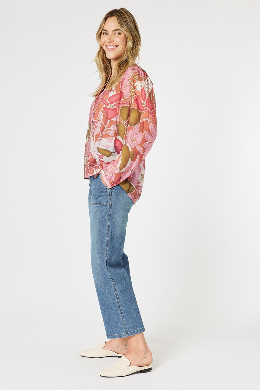 Collection of Gordon Smith Hunter Shirt - Blush Multi in a gallery layout