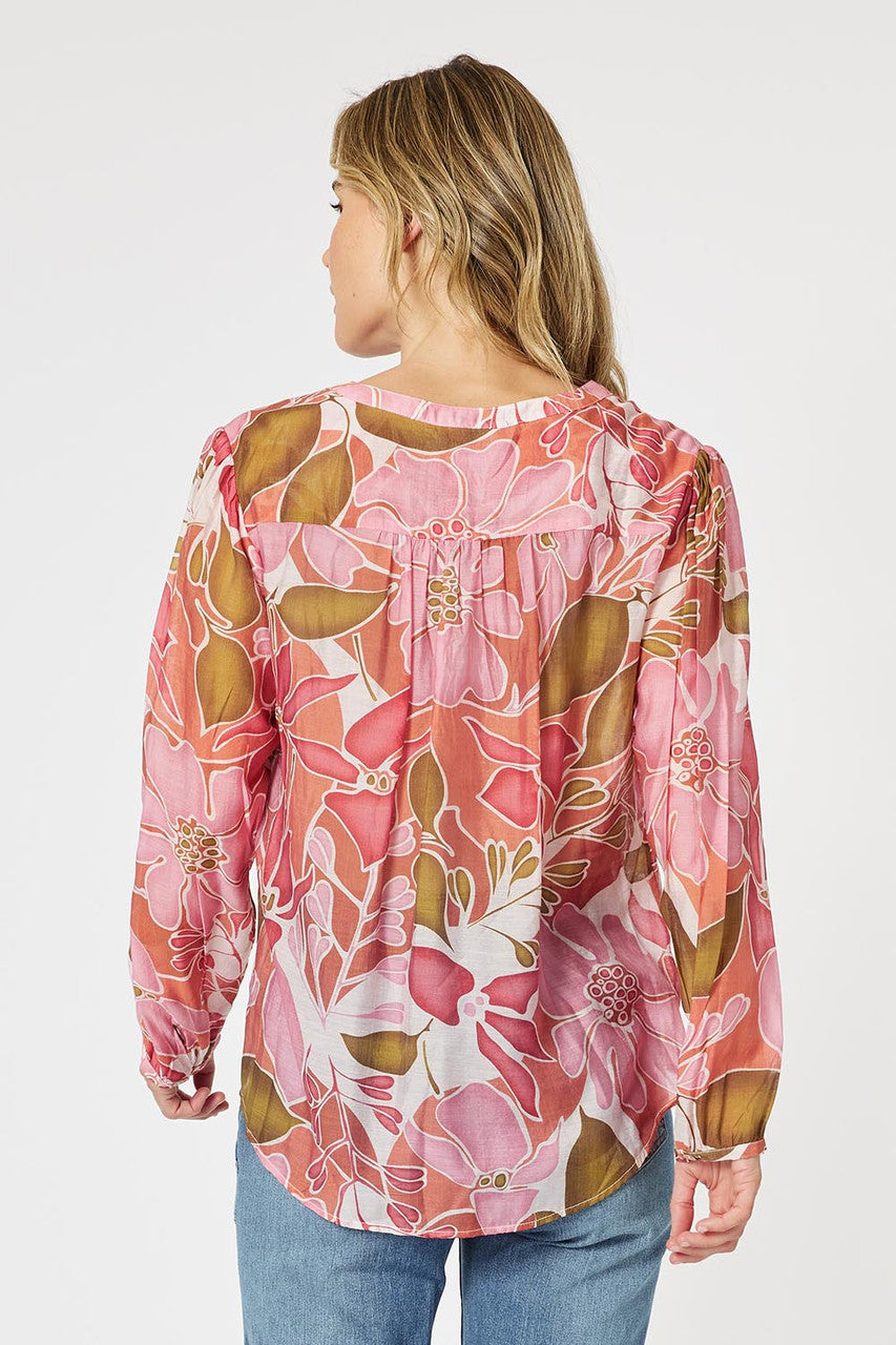 Collection of Gordon Smith Hunter Shirt - Blush Multi in a gallery layout