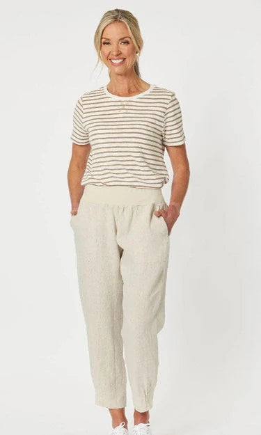 Gordon Smith Lino Tapered Pant - Natural