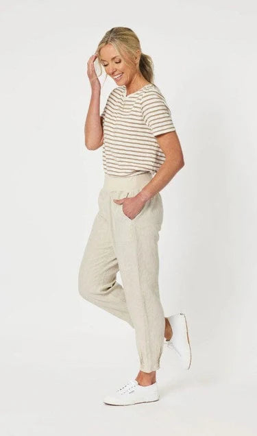 Gordon Smith Lino Tapered Pant - Natural