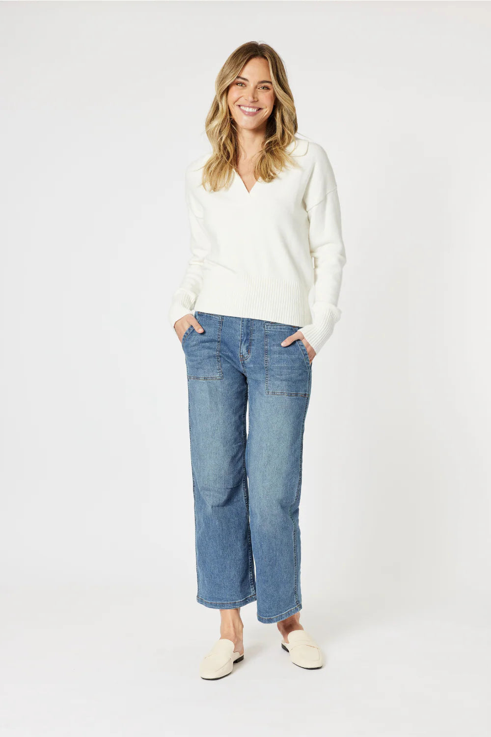 Gordon Smith Newport Jumper - Ivory