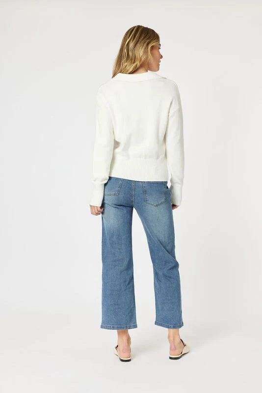 Collection of Gordon Smith Newport Jumper - Ivory in a gallery layout