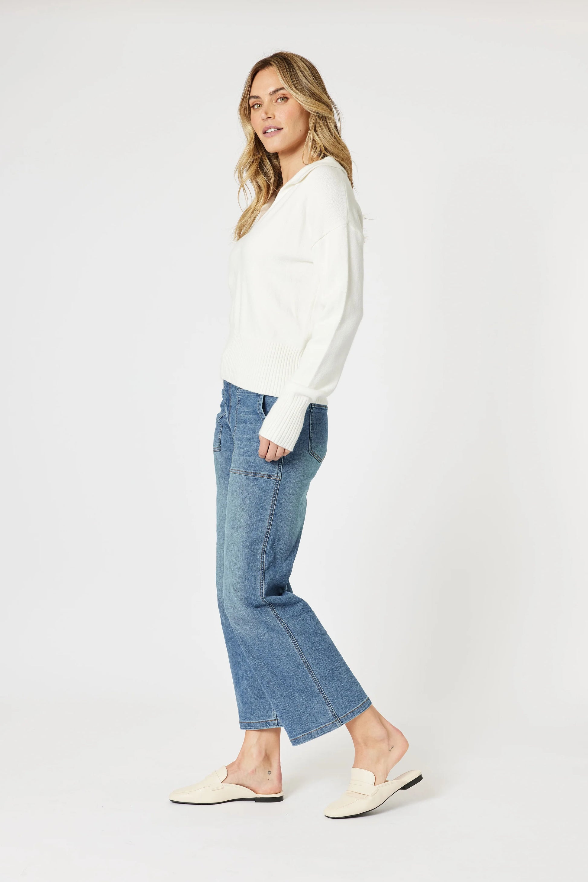 Gordon Smith Newport Jumper - Ivory