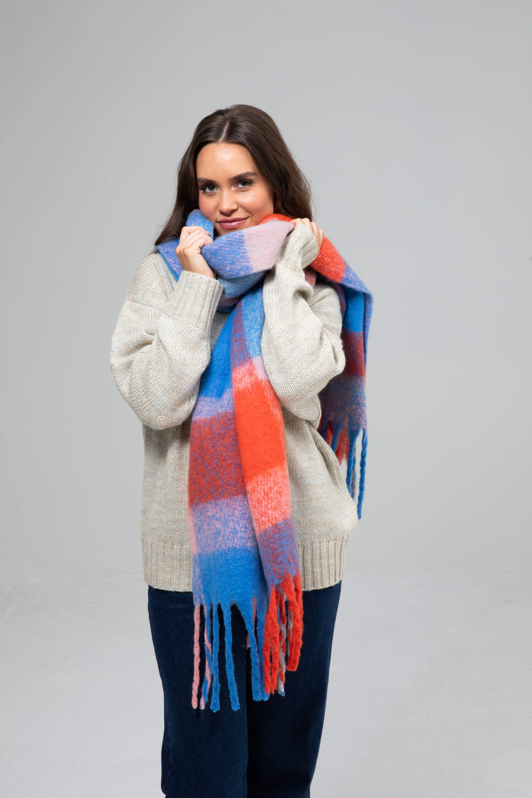 Holiday Life Jax Scarf - Blue/Red