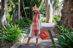 Collection of Holiday Life Cruz Scarf - Orange in a gallery layout