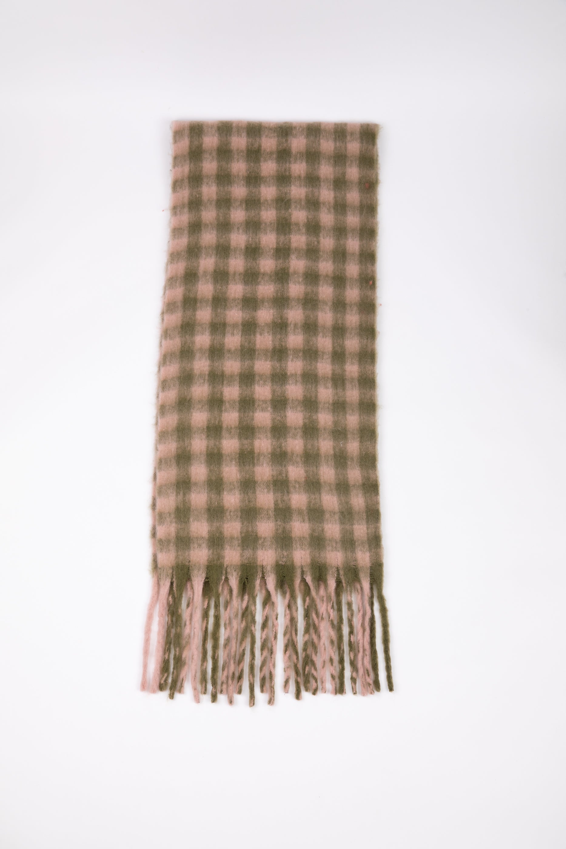 Collection of Holiday Life Morrisy Scarf - Pink/Green in a gallery layout