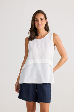 Collection of HC24047-1_St Tropez Tank Top_White_2 in a gallery layout