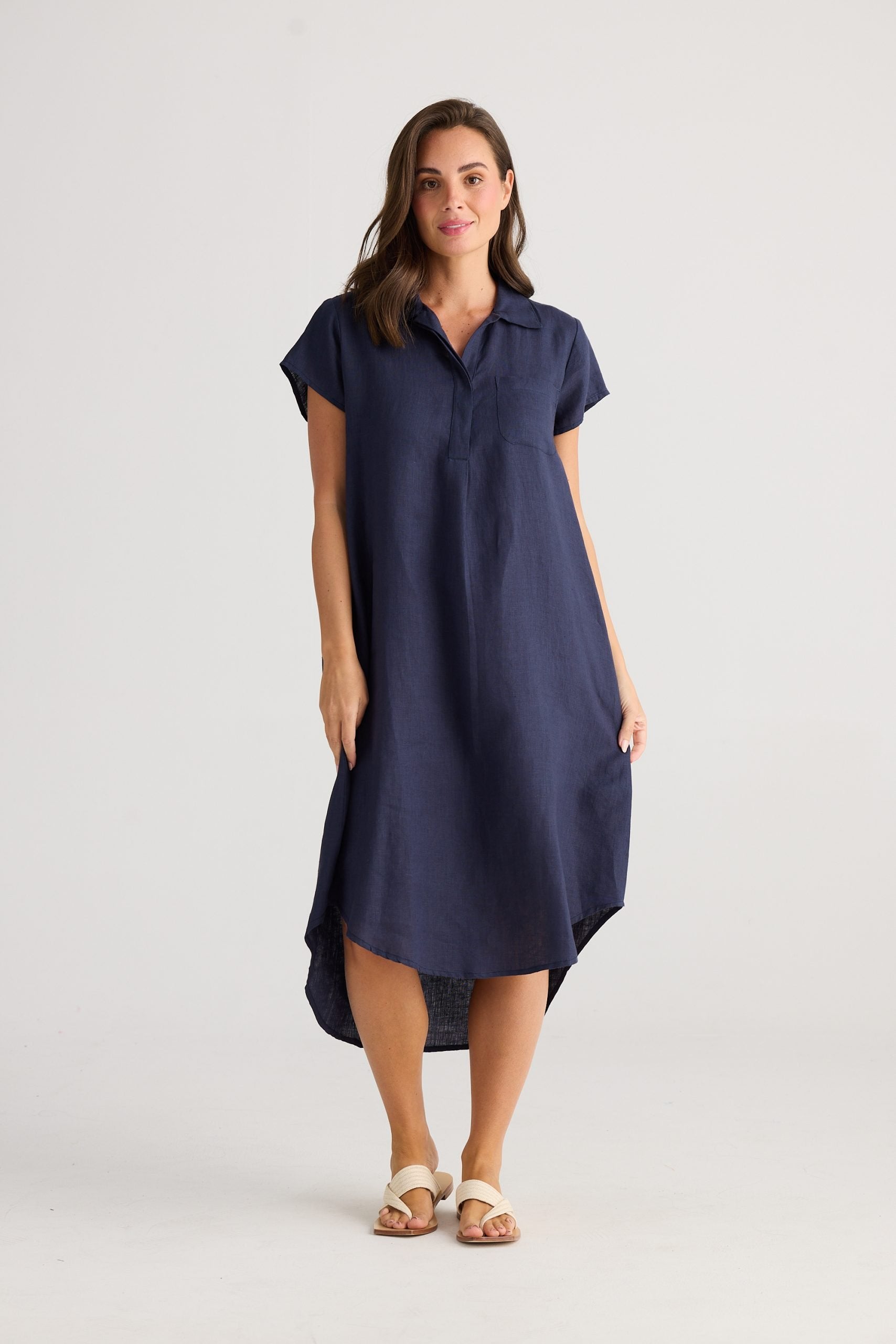 Collection of HC24048-2_Ahoy Tunic_Navy_1 in a gallery layout