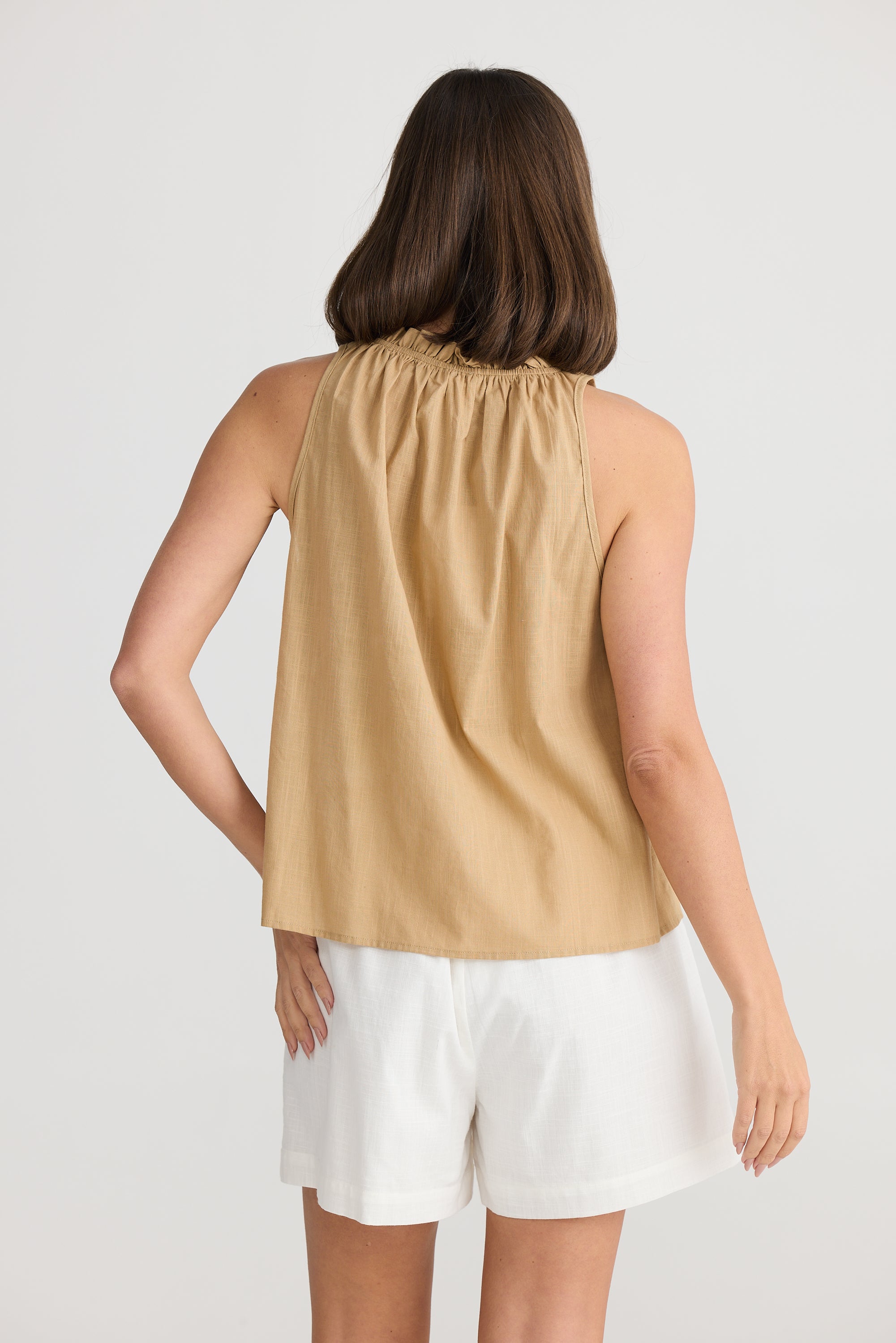 Collection of Holiday Margot Top - Taupe in a gallery layout