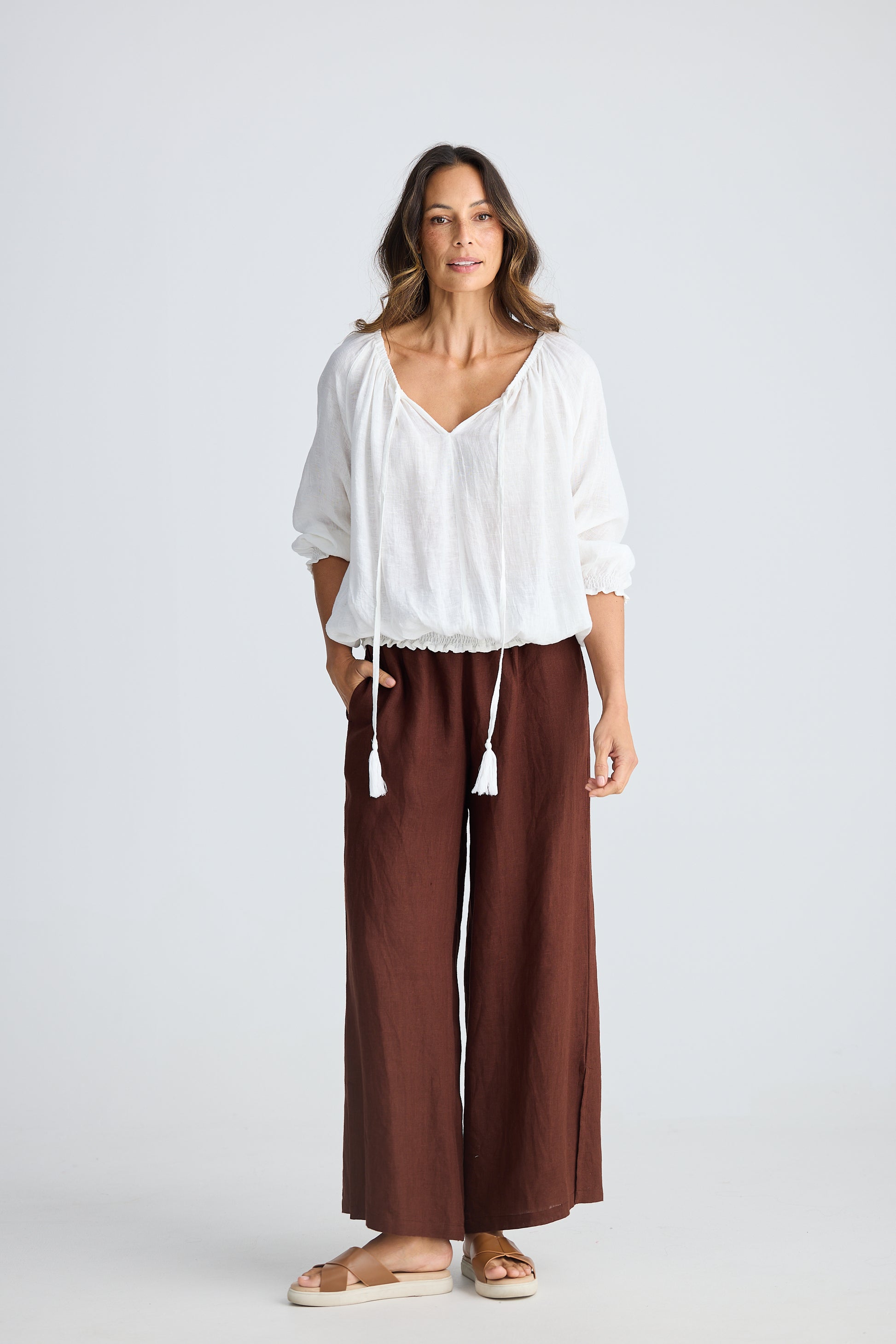 Holiday Seaside Top - White