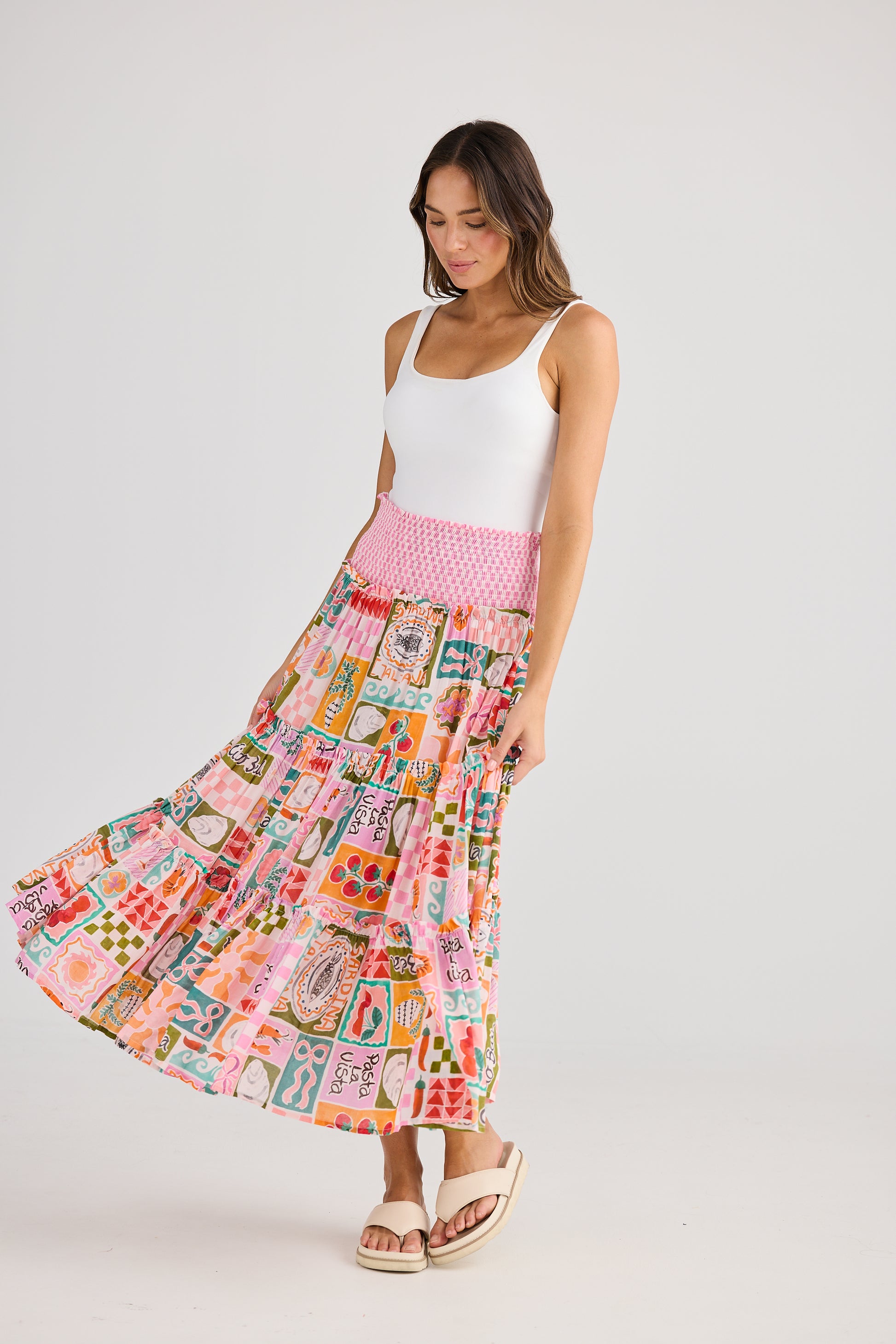 Holiday Pier Skirt - Sardinia Summer