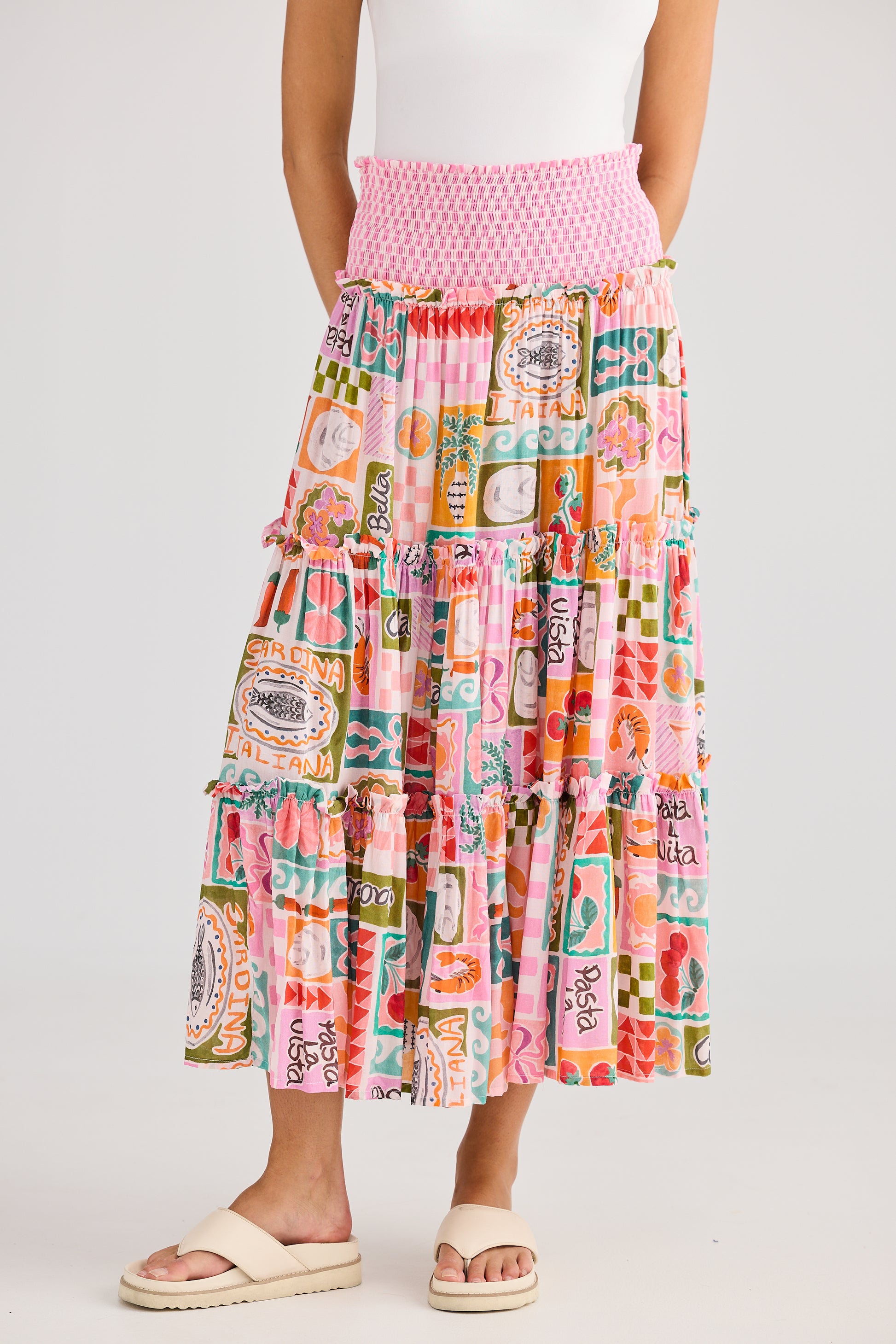 Holiday Pier Skirt - Sardinia Summer