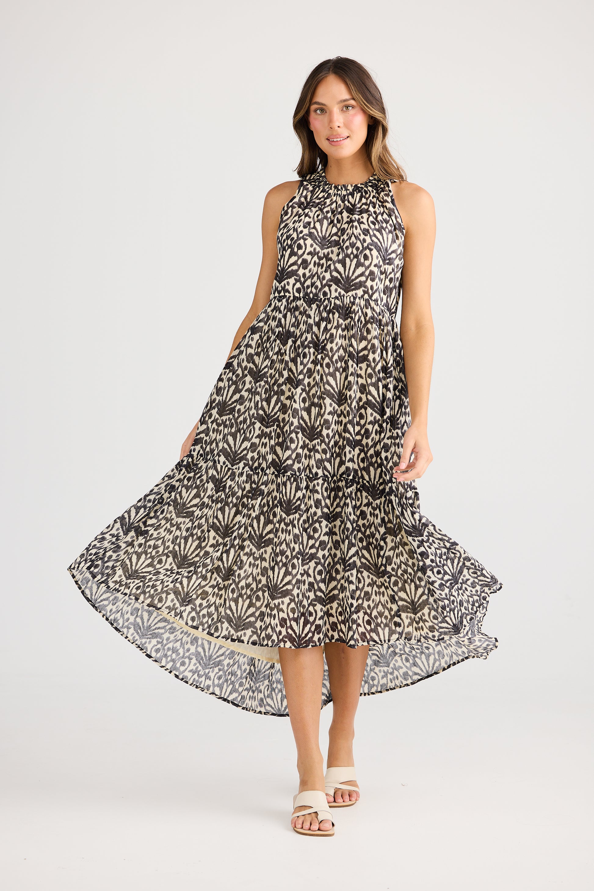 Holiday Margot Dress - Spring Fan