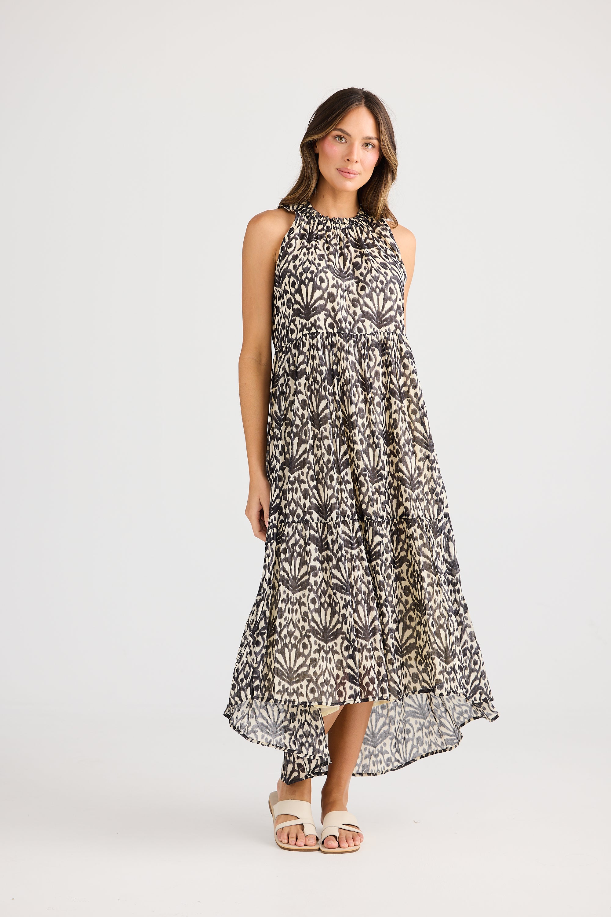 Holiday Margot Dress - Spring Fan – Cosmosis Lifestyle