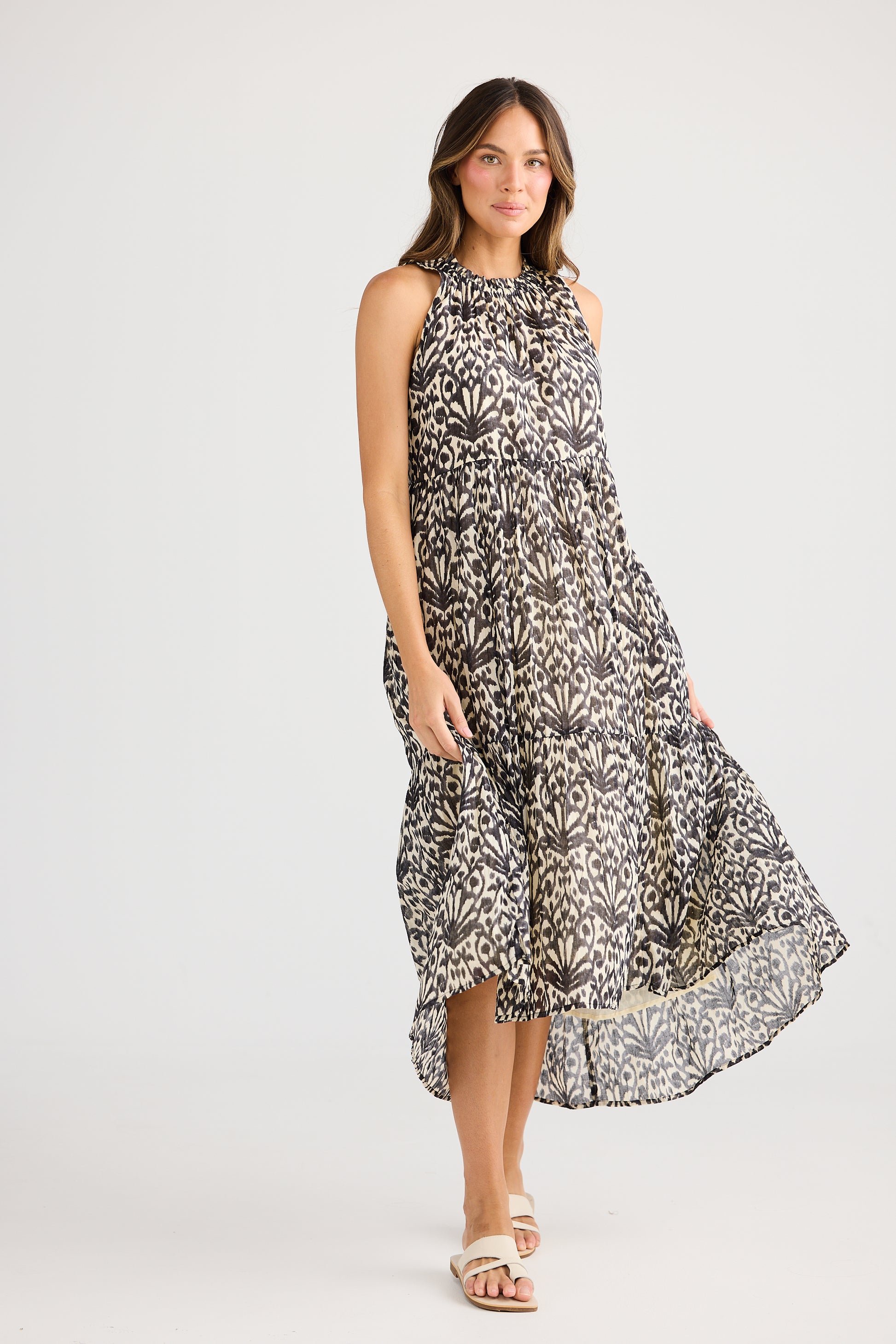 Holiday Margot Dress - Spring Fan