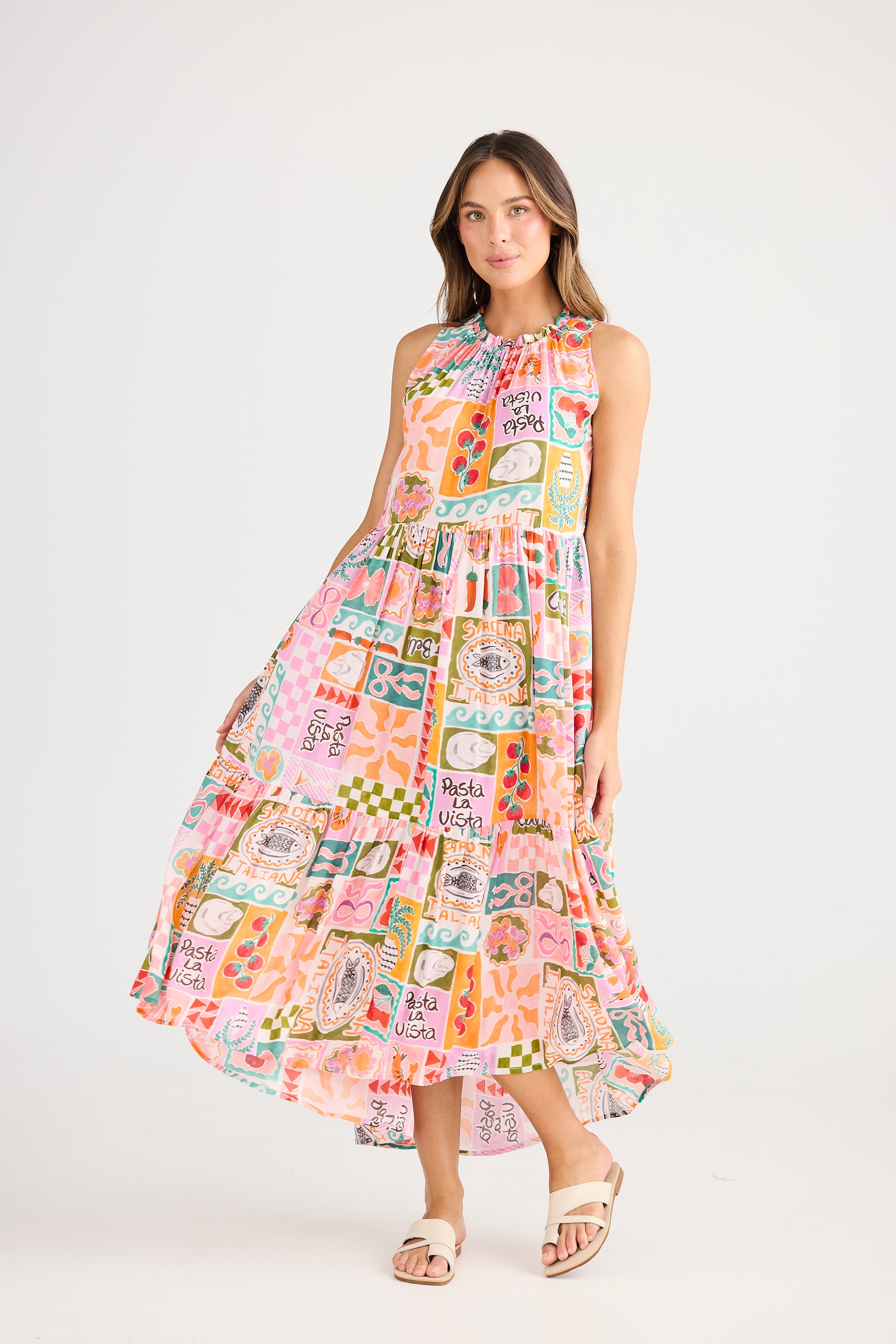 Holiday Margot Dress - Sardinia Summer