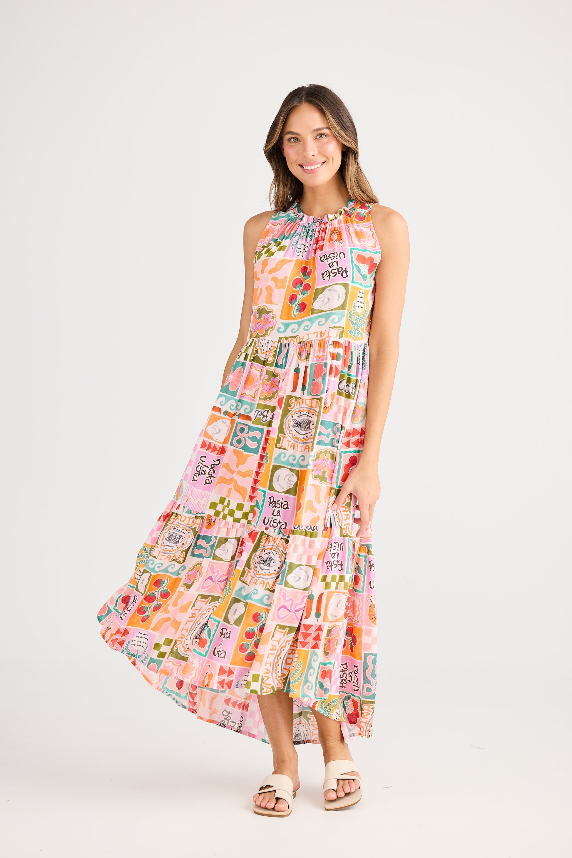 Holiday Margot Dress - Sardinia Summer