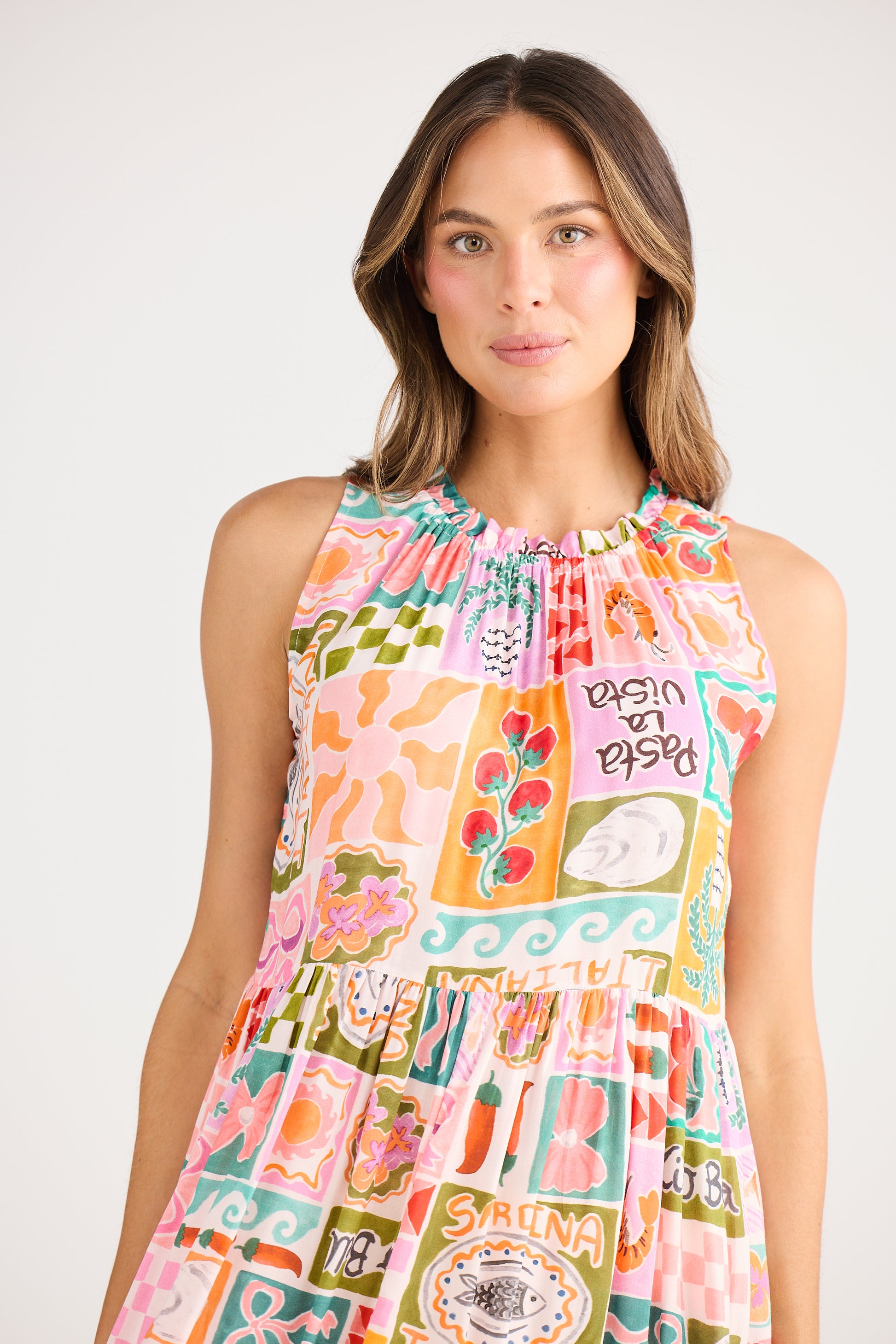 Holiday Margot Dress - Sardinia Summer